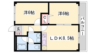 サニーハイツの物件間取画像